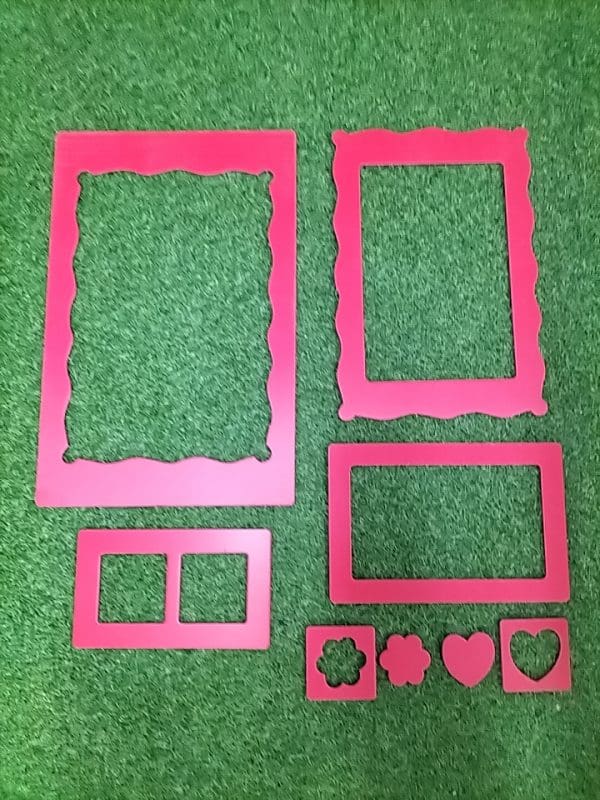 Red Art Frames (8 Piece Set)