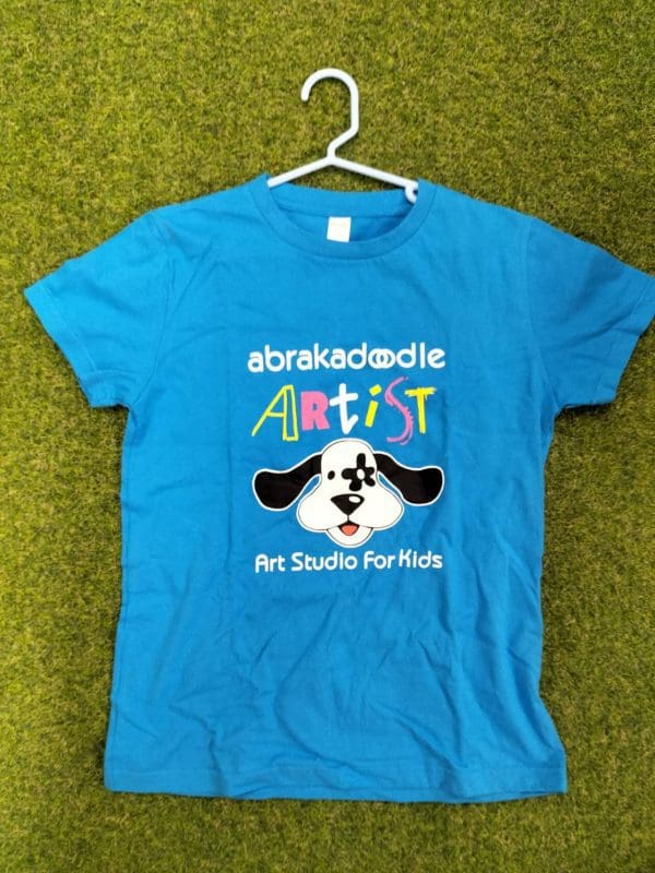 Blue Abrakadoodle Artist Logo T-Shirt