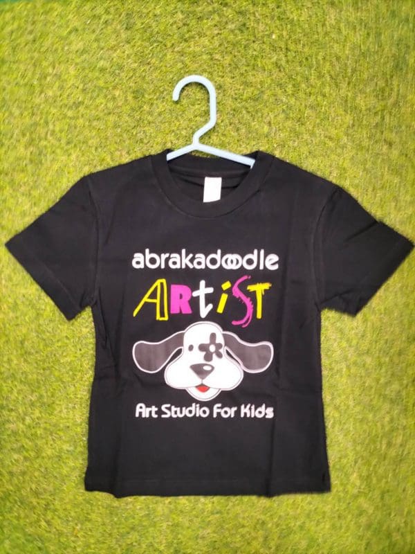 Black Abrakadoodle Artist Logo T-Shirt