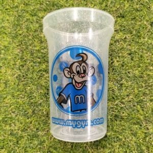 Mymo glitter transparent plastic cup